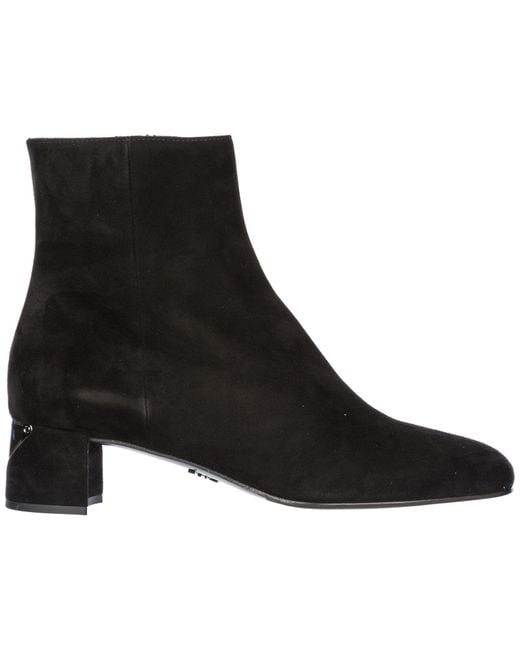 prada suede ankle boots