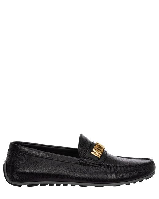 Moschino Black Loafers for men