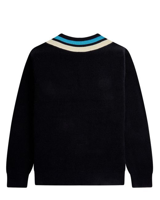 Fred perry black sweater cheap