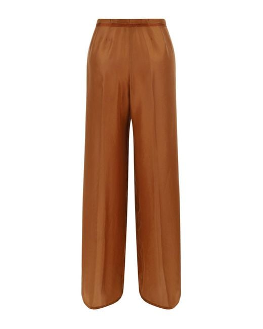 Forte Forte Brown Habotai Trousers