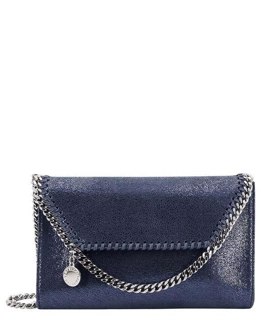Stella McCartney Blue Falabella Fold Over Handbag