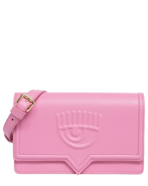 Chiara Ferragni Pink Eyelike Crossbody Bag