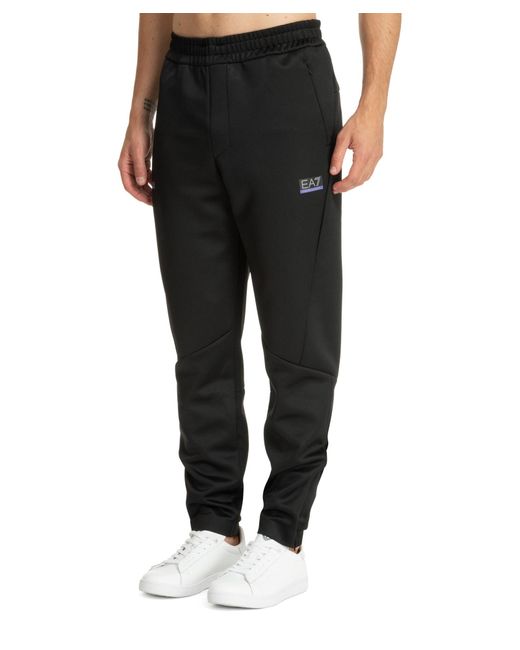 EA7 Black Vigor 7 Sweatpants for men