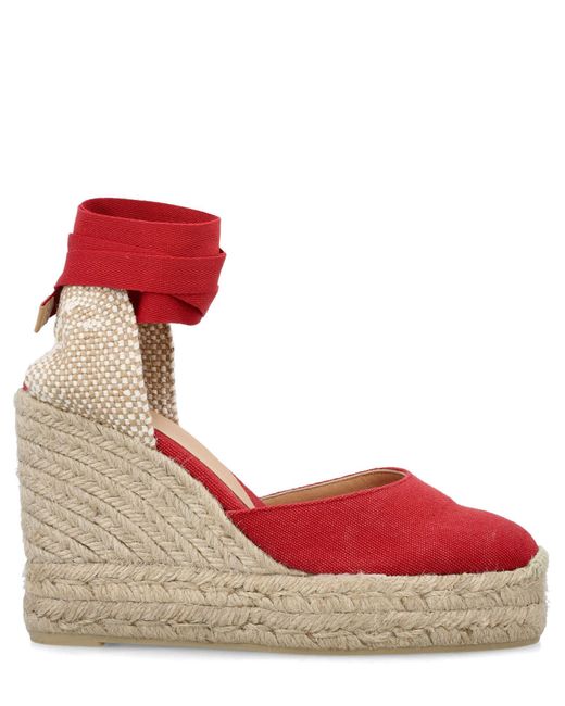 Castaner Red Carina Wedges