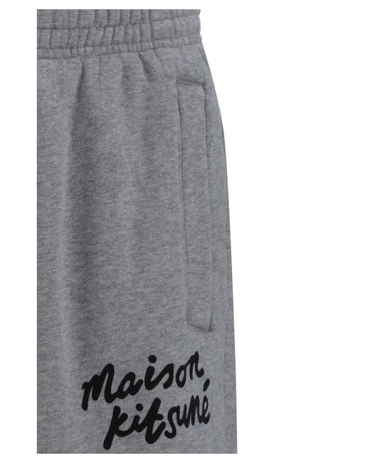 Maison Kitsuné Gray Sweatpants for men