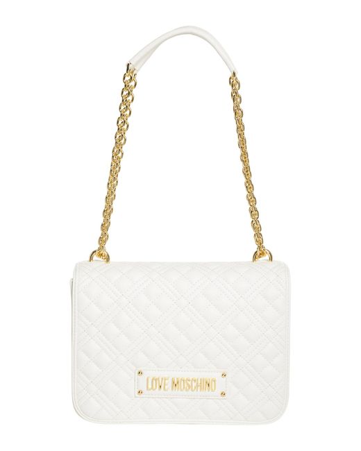 Love Moschino Shoulder Bag in White Lyst