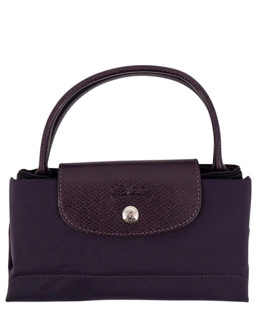 Longchamp Purple Le Pliage Handbag