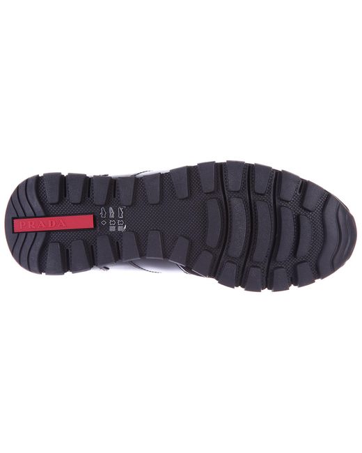 prada black mens trainers