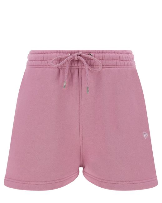 Maison Kitsuné Pink Track Shorts