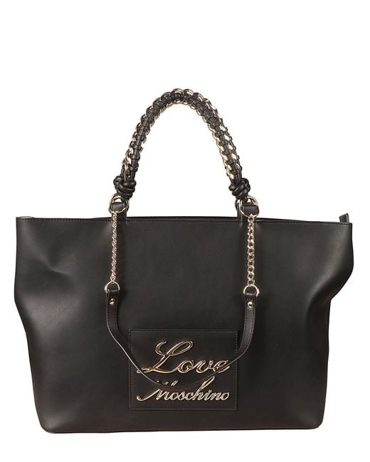 Love Moschino Black Love Handbag