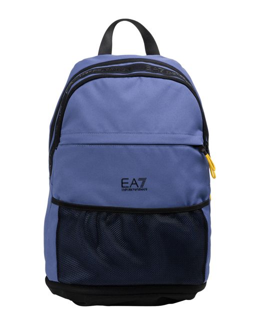 EA7 Blue Train Logo Backpack for men