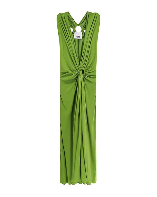 Erika Cavallini Semi Couture Green Long Dress