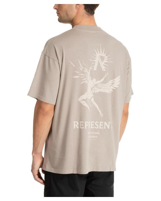 T-shirt icarus di Represent in Gray da Uomo
