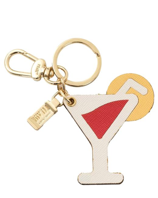 Alviero Martini 1A Classe Cocktail Keychain in Metallic Lyst UK