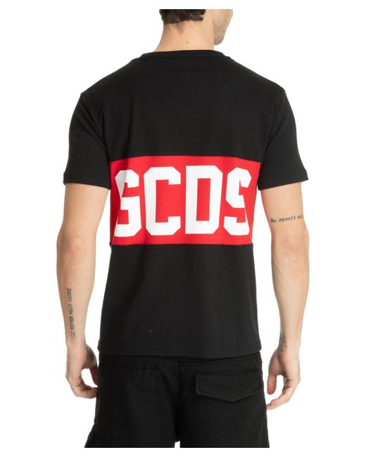 T-shirt band logo di Gcds in Red da Uomo