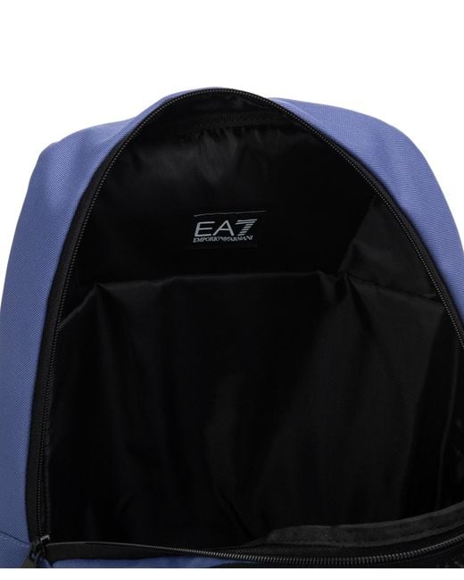 EA7 Blue Train Logo Backpack for men