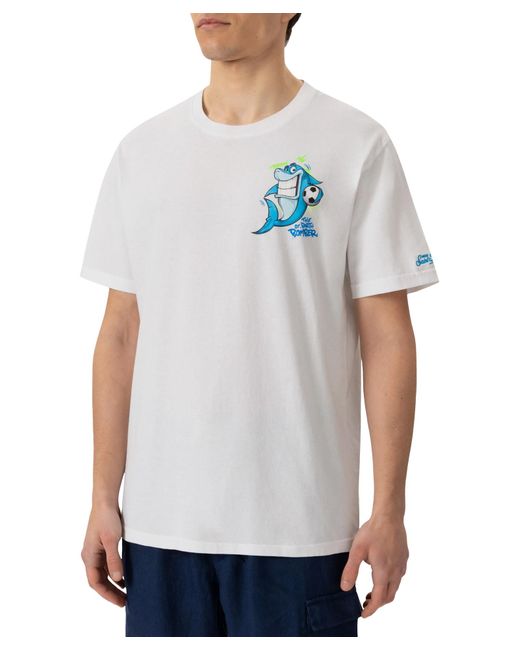 Mc2 Saint Barth White Shark Bomber T-shirt for men