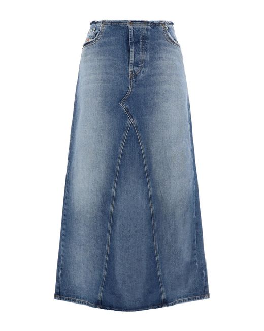 DIESEL Blue De Pago Midi Skirt