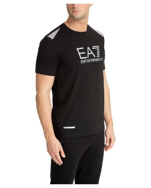 T-shirt natural ventus 7 di EA7 in Black da Uomo