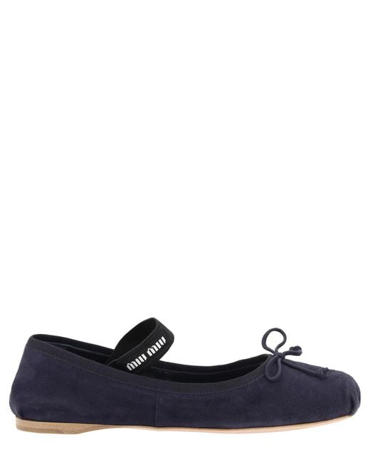 Miu Miu Blue Ballet Flats