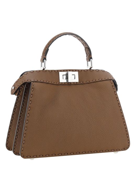 Fendi Brown Peekaboo Handbag