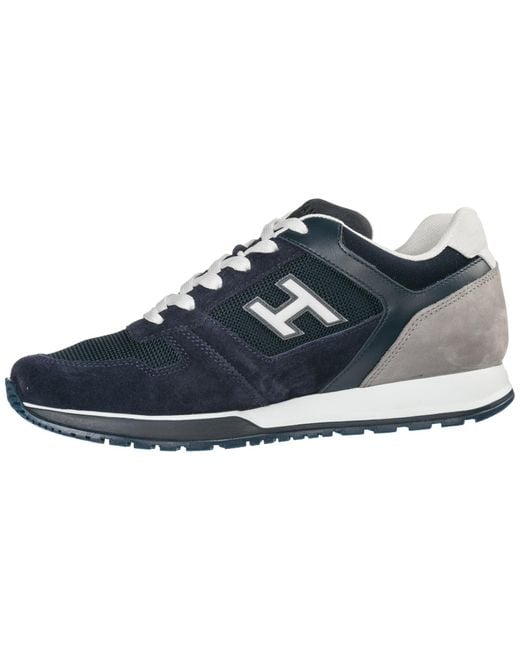Hogan Men's Shoes Suede Trainers Sneakers H321 in Blue for Men - Lyst