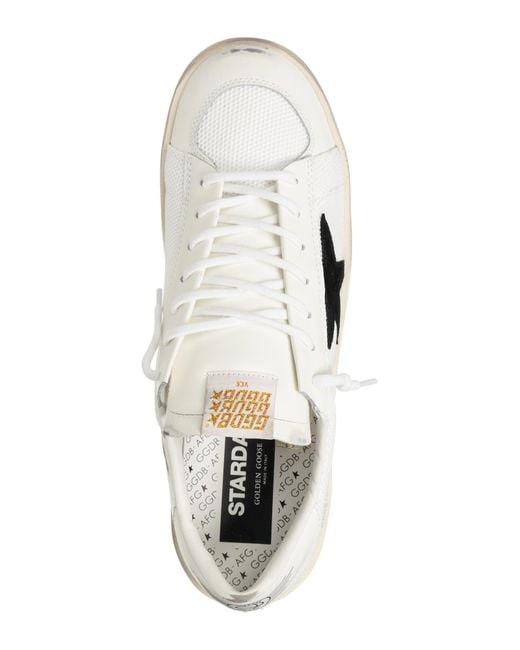 Golden Goose Deluxe Brand White Stardan Sneakers for men