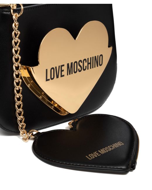 Love Moschino Black Baby Heart Handbag