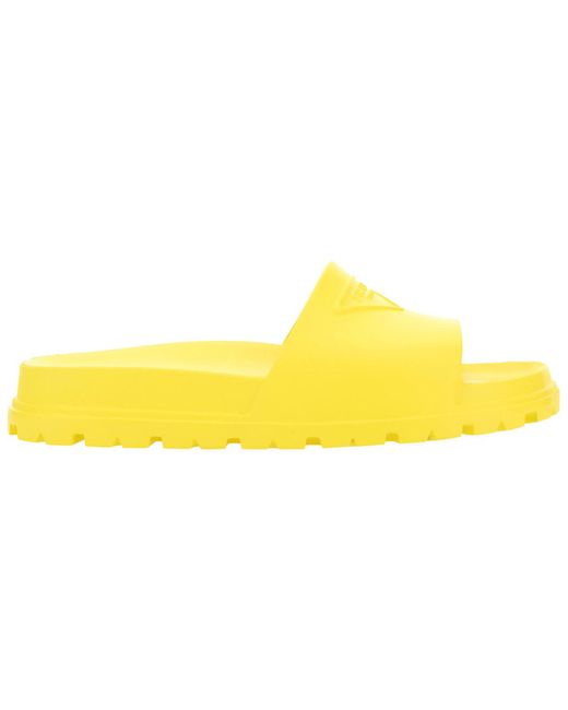 yellow prada slippers
