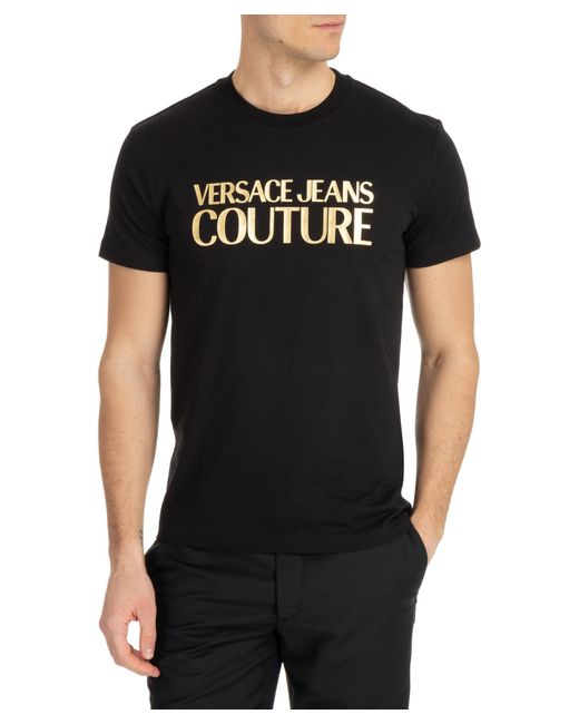 Versace Jeans Black Cotton T-shirt for men