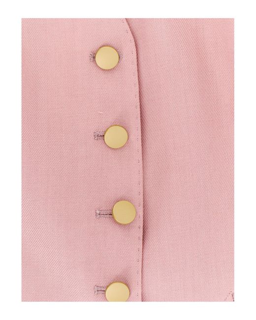 Tagliatore Pink Waistcoat