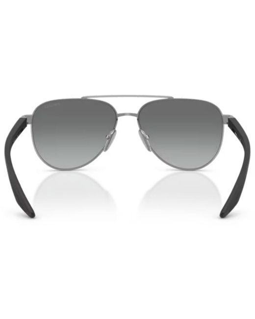 Prada Linea Rossa Gray Sunglasses A52s Sole for men