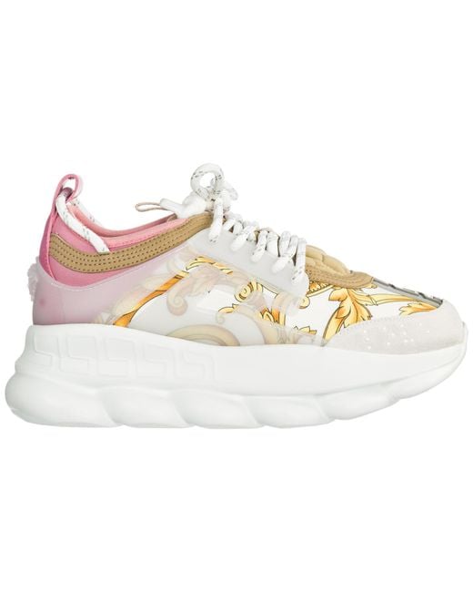 Scarpe sneakers donna chain reaction di Versace in Pink