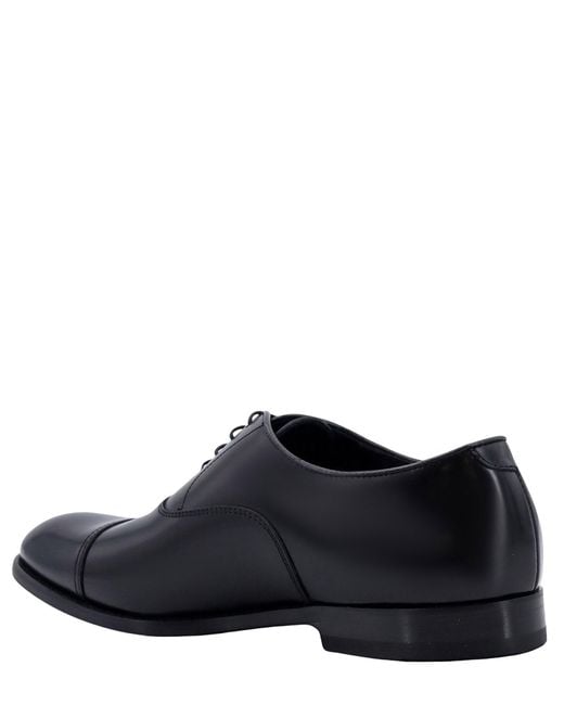 Doucal's Black Oxford Shoes for men