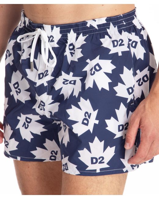 DSquared² Blue Swim Shorts for men