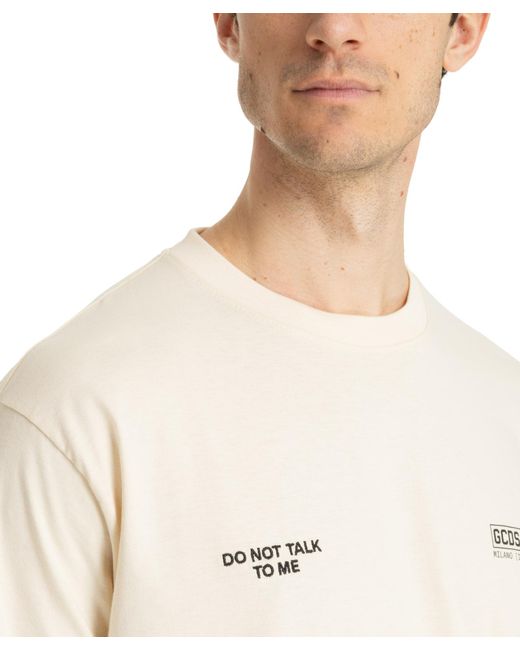 T-shirt do not talk to me di Gcds in White da Uomo