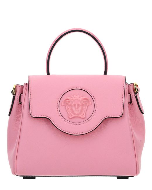 Versace La Medusa Handbag in Pink Lyst