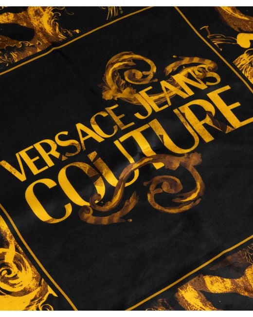 Versace Metallic Watercolour Couture Silk Foulard