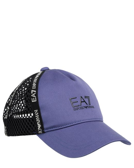 EA7 Purple Train Logo Hat for men