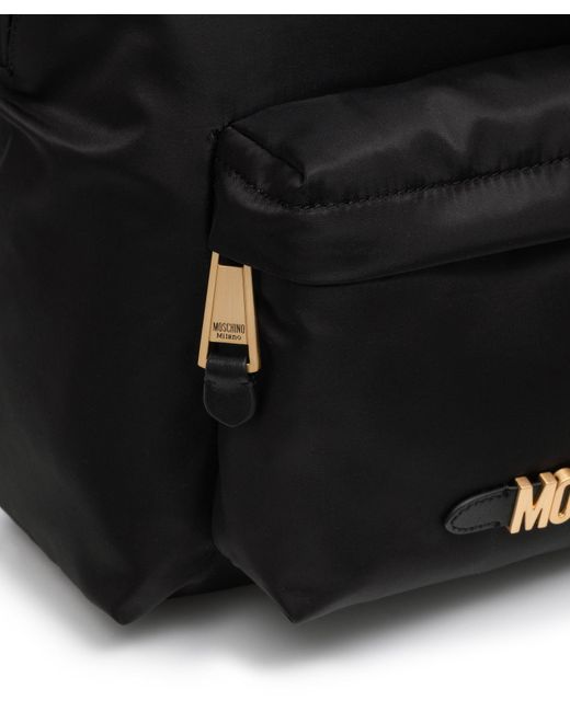 Moschino Black Logo Lettering Backpack