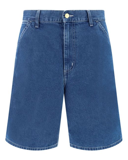 Carhartt Blue Simple Shorts for men