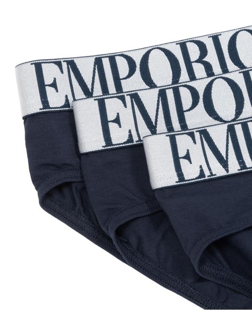 Emporio Armani Blue Underwear Briefs for men
