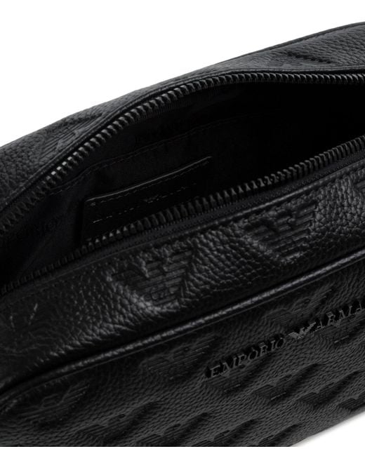 Emporio Armani Toiletry Bag in Black for Men | Lyst