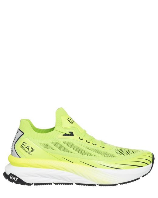 EA7 Yellow Crusher Distance Sneakers for men