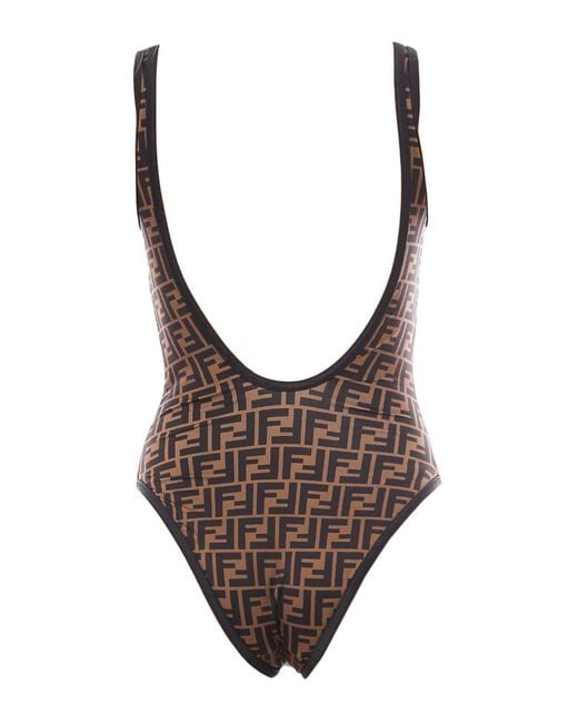 Fendi Brown Swimsuit