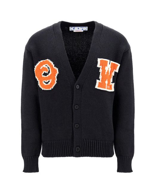 Cardigan maglione maglia uomoOff-White c/o Virgil Abloh in Cotone da Uomo  colore Nero | Lyst