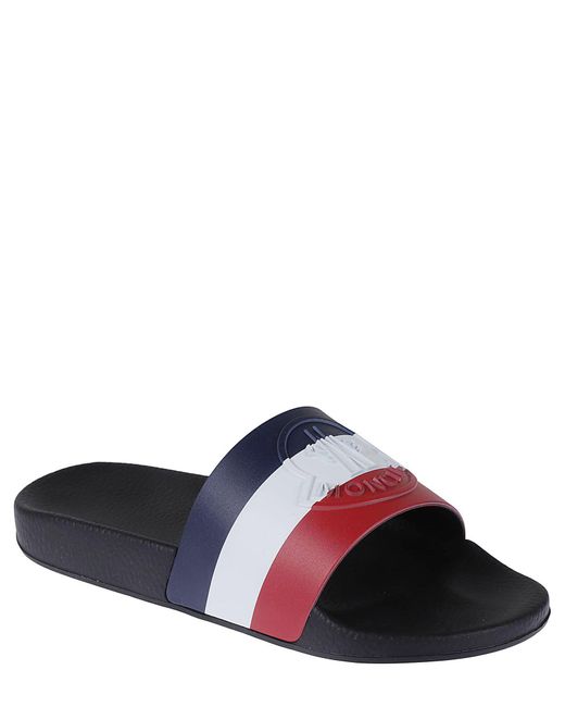Moncler Slides in Black for Men | Lyst