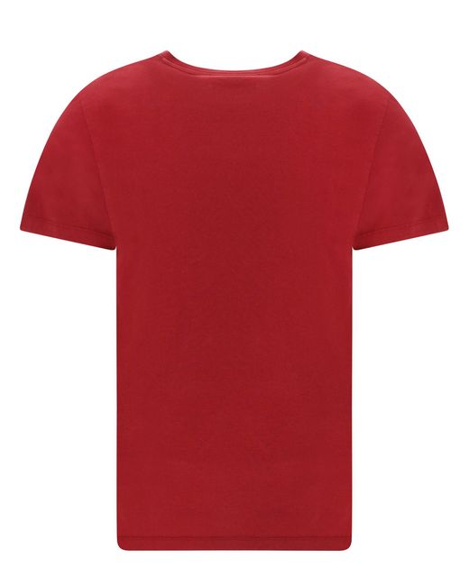 T-shirt di Maison Kitsuné in Red