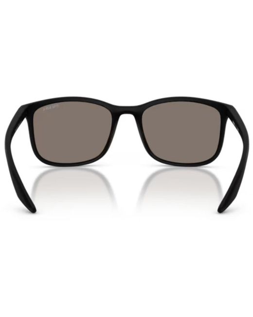 Prada Linea Rossa Gray Sunglasses A08s Sole for men