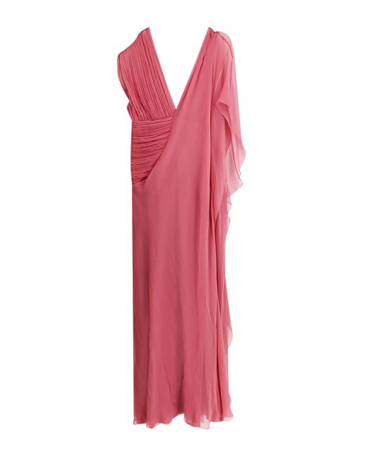 Alberta Ferretti Pink Midi Dresses
